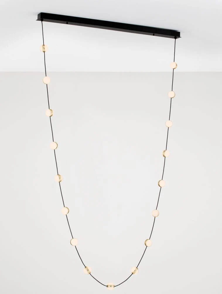 Alcinoe LED Pendelleuchte 3000K Schwarz, Gold