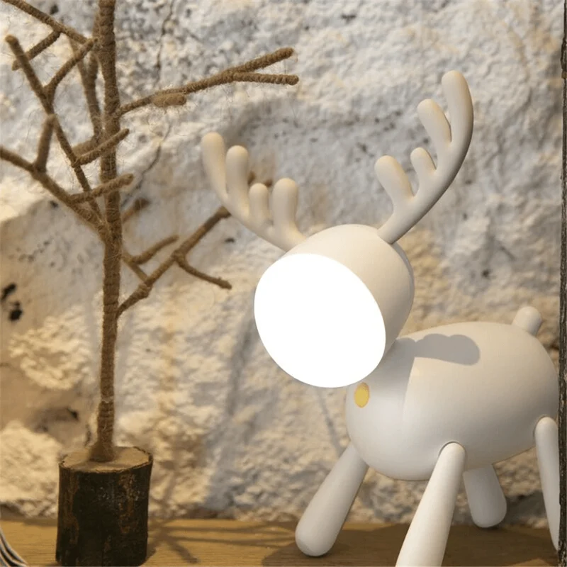 Euroselle USB Rechargeable Cute Deer LED Night Lamp