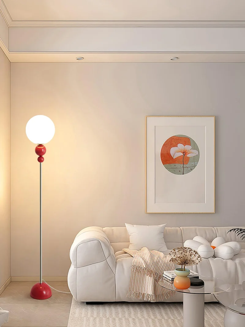 Clavel Floor Lamp With Metal And Glass Design By Euroselle