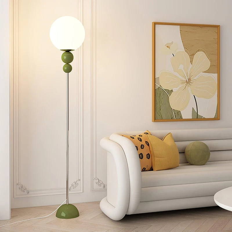 Clavel Floor Lamp With Metal And Glass Design By Euroselle