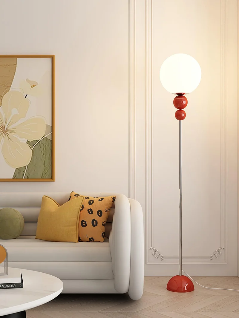 Clavel Floor Lamp With Metal And Glass Design By Euroselle