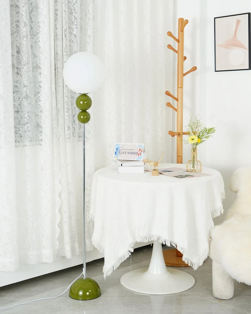 Clavel Floor Lamp With Metal And Glass Design By Euroselle