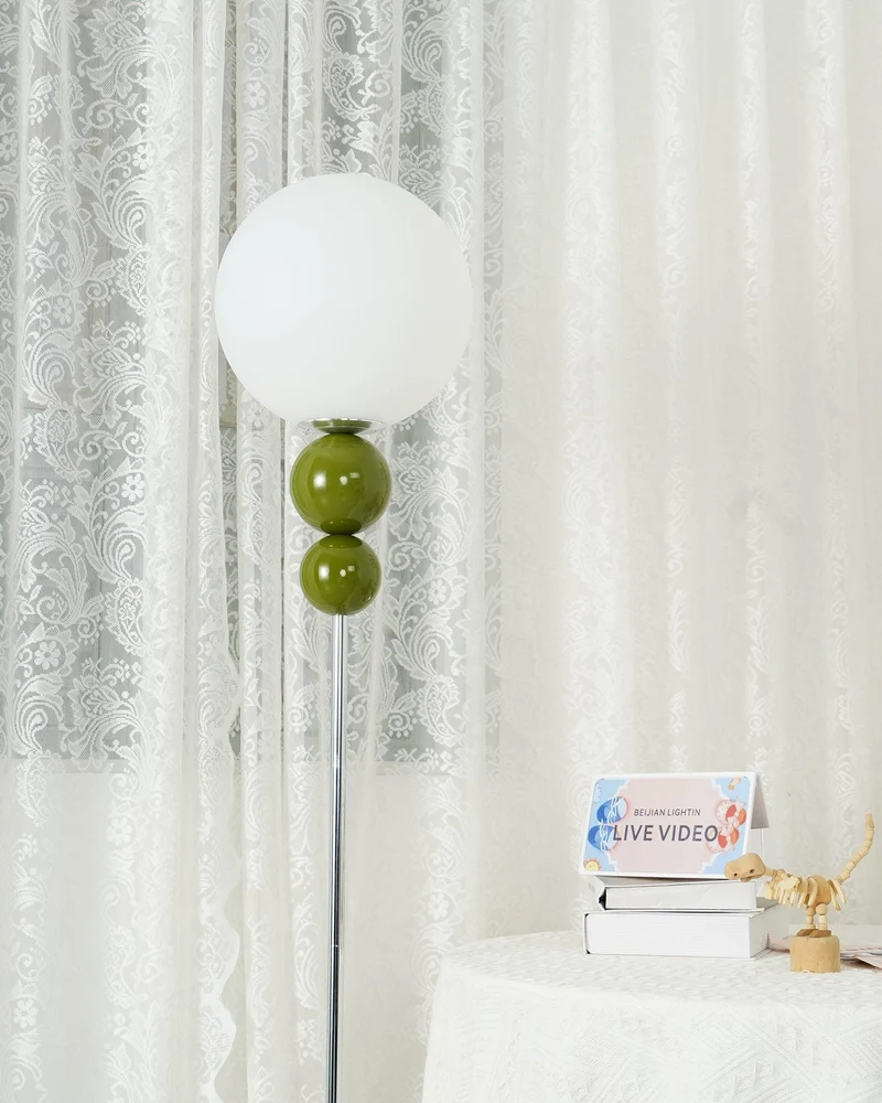 Clavel Floor Lamp With Metal And Glass Design By Euroselle