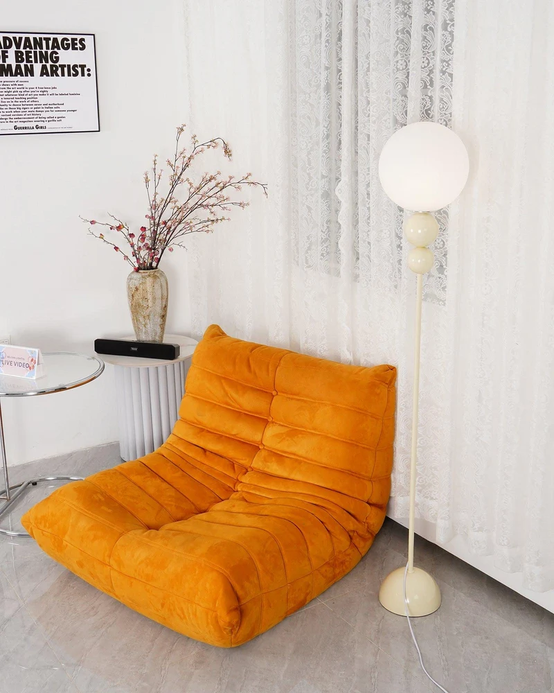 Clavel Floor Lamp With Metal And Glass Design By Euroselle