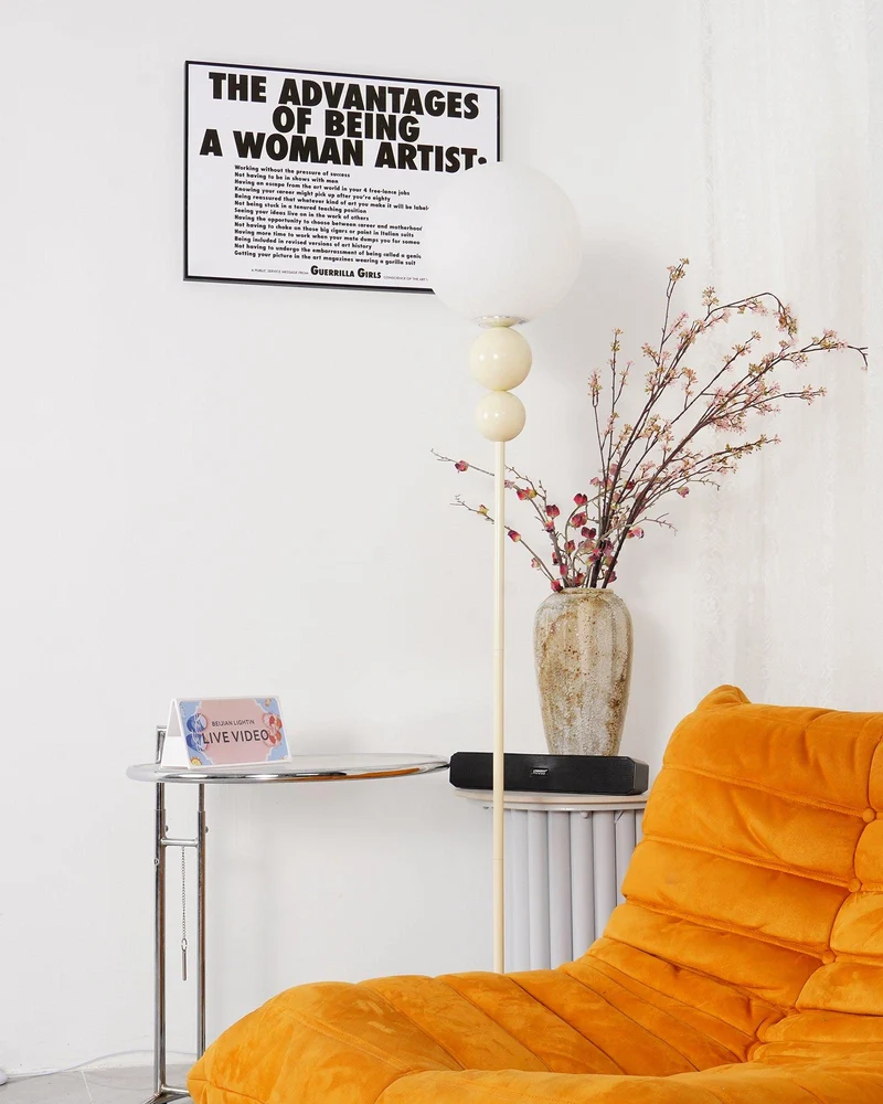 Clavel Floor Lamp With Metal And Glass Design By Euroselle