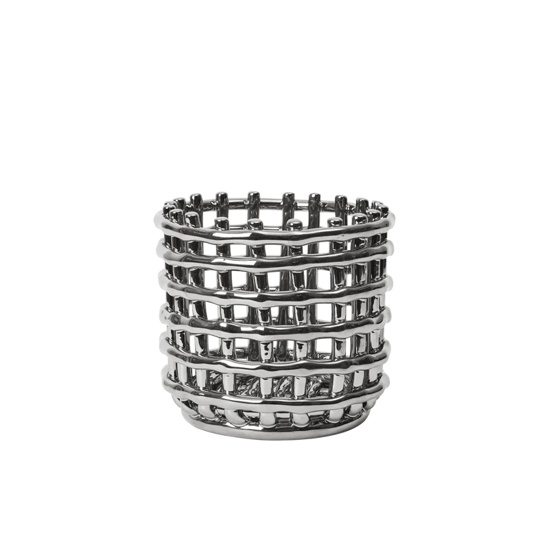 Ceramic Basket Obstschale Keramik geflochten - ferm LIVING