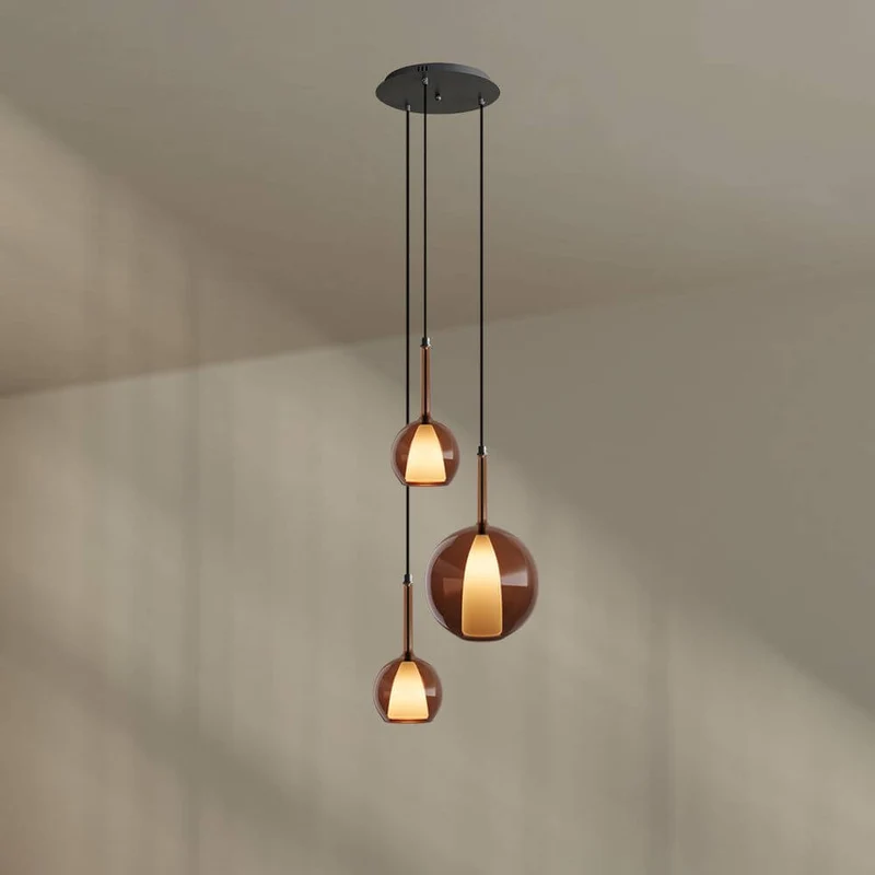 s.luce Belluna Galerieleuchte 3-flammig Ø 40cm Baldachin