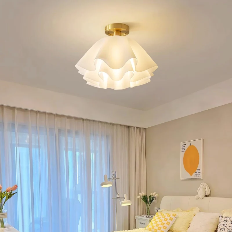 Euroselle Gailon Copper Ceiling Light With Folded Modern Design