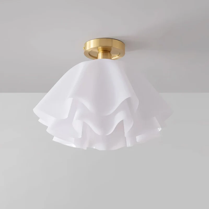 Euroselle Gailon Copper Ceiling Light With Folded Modern Design
