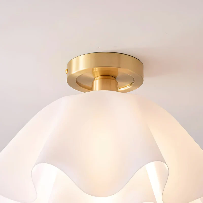 Euroselle Gailon Copper Ceiling Light With Folded Modern Design
