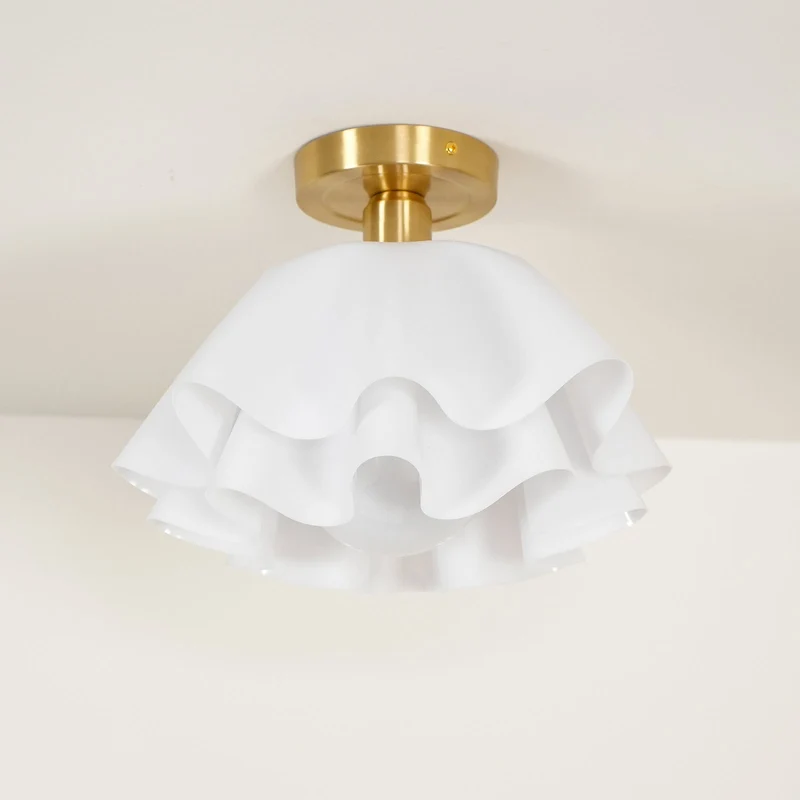 Euroselle Gailon Copper Ceiling Light With Folded Modern Design