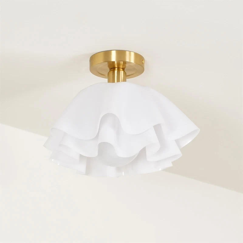 Euroselle Gailon Copper Ceiling Light With Folded Modern Design
