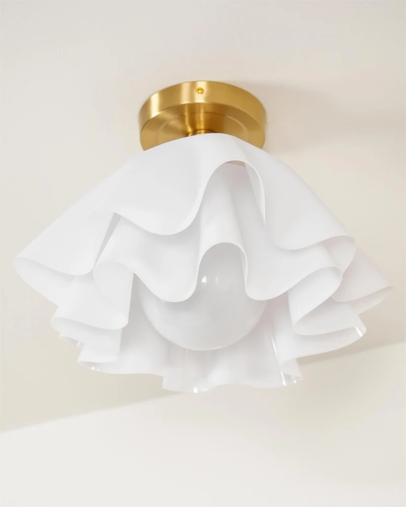 Euroselle Gailon Copper Ceiling Light With Folded Modern Design