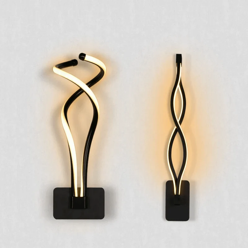 Euroselle Nordic Modern Wall Lamp With Geometric Form