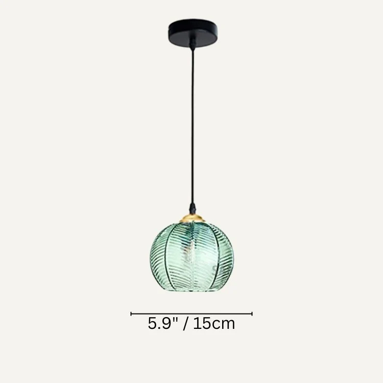 Elora Pendant Light With Frosted Glass Shade And Leaf Motif And Modern LED Brilliance