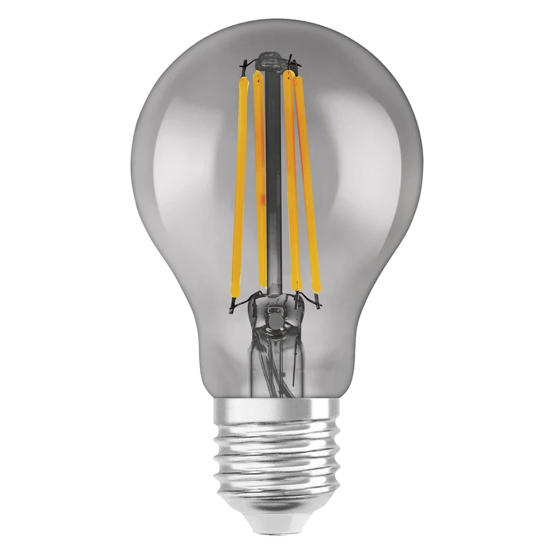 LEDVANCE SMART+ WiFi Filament Classic Dimmable , LED-Lampe, Bleifreies Glas, Smoke, 6 W, (ex 44 W), 540 lm, Warmweiß, 2500 K, Wifi, Smartspeaker-Kompatibel, Dimmbar