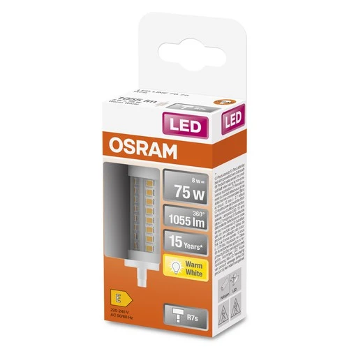 OSRAM LED LINE LED Röhre (ex 75W) 8W / 2700K Warmweiß R7s