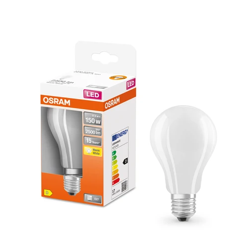 OSRAM LED Retrofit Classic A LED Lampe matt (ex 150W) 16W / 2700K Warmweiß E27