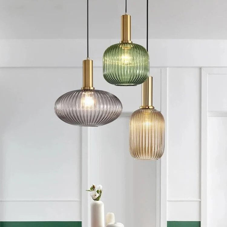 Isadora Pendant Lights By Euroselle Retro Colorful Hanging Glass Pendants
