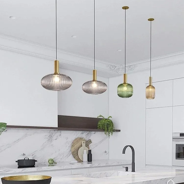 Isadora Pendant Lights By Euroselle Retro Colorful Hanging Glass Pendants