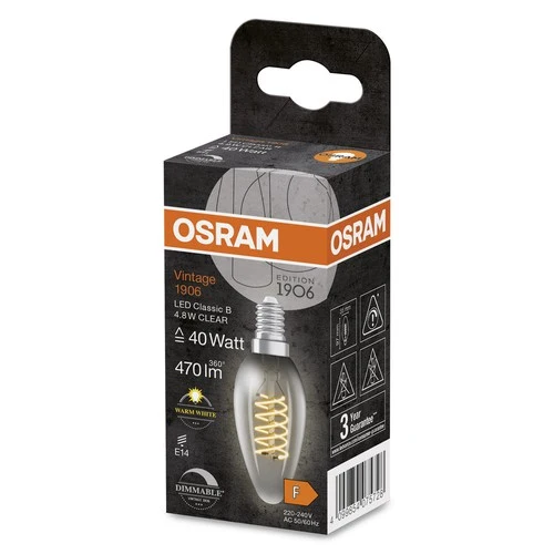 OSRAM Vintage 1906® Classic B LED-Lampe, 4,8W, 470lm