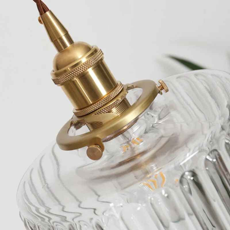 Euroselle Stunning Cylinder Glass Pendant Light Fixture