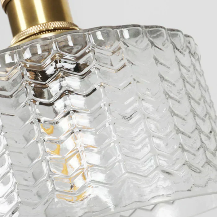 Euroselle Stunning Cylinder Glass Pendant Light Fixture