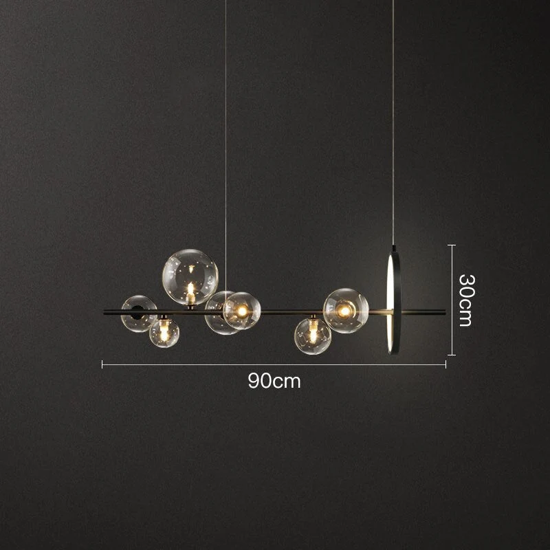 Euroselle Glass Bubble Pendant Lamp In Nordic Style