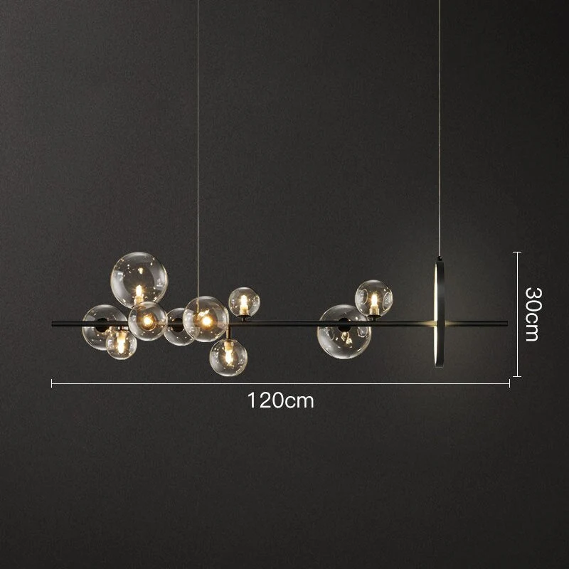 Euroselle Glass Bubble Pendant Lamp In Nordic Style