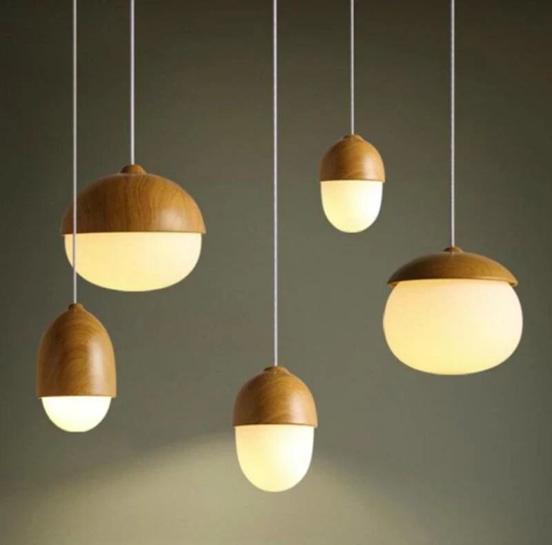 Moon Glass Acorn Pendants Euroselle Collection Lights