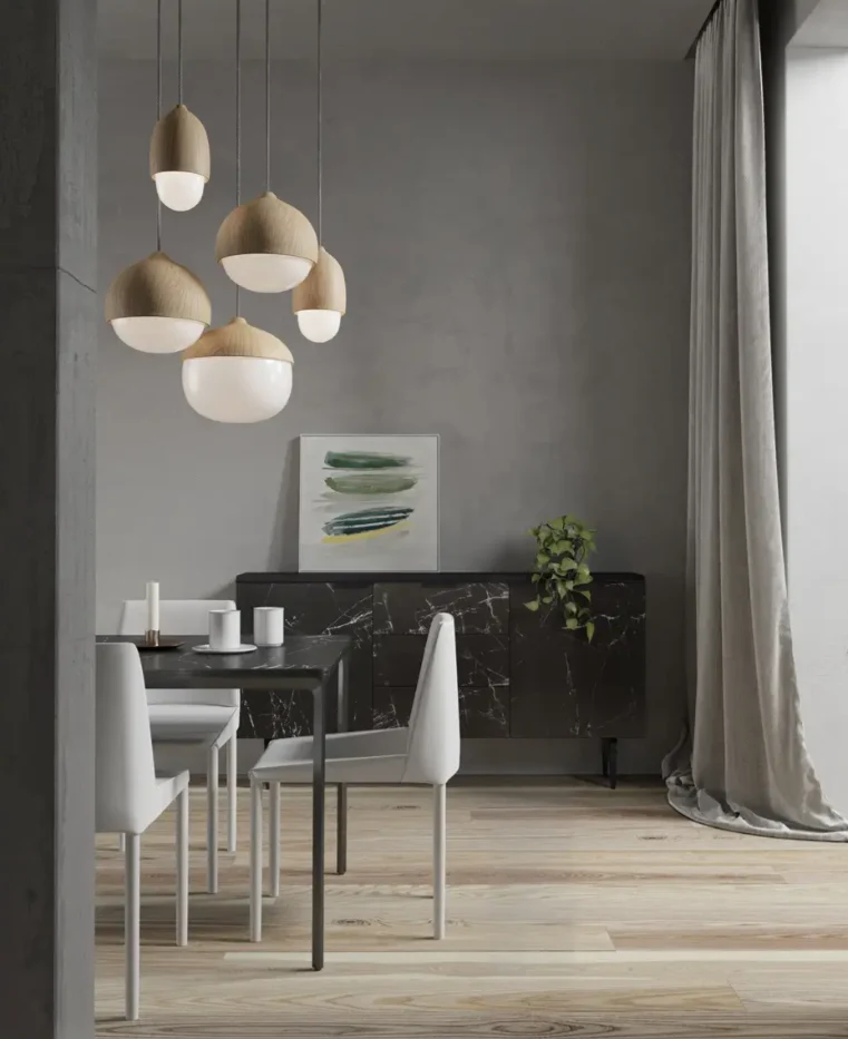 Moon Glass Acorn Pendants Euroselle Collection Lights