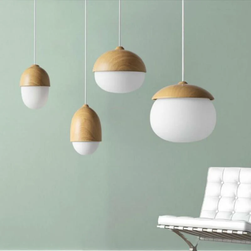 Moon Glass Acorn Pendants Euroselle Collection Lights