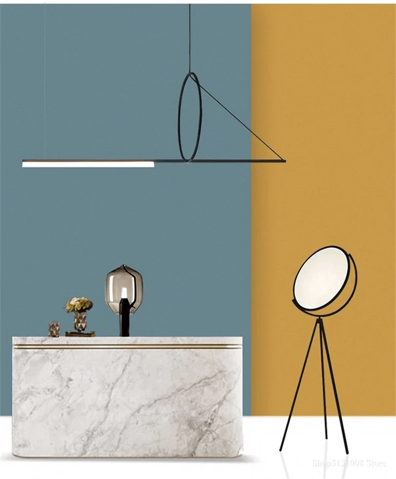 Euroselle Geometric Triangle Pendant Light Fixture