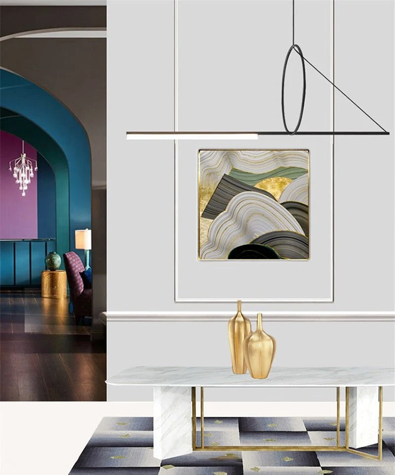Euroselle Geometric Triangle Pendant Light Fixture