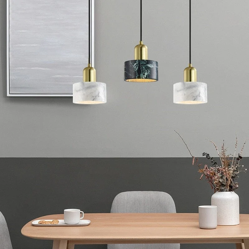 Stella Marble Pendant Lighting Fixture From Euroselle