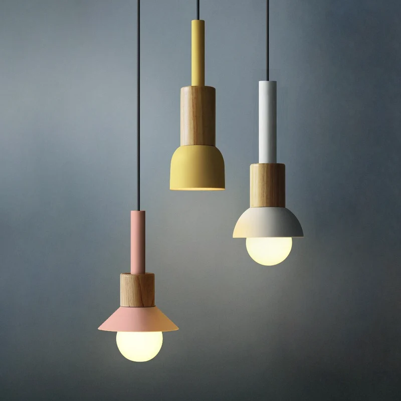 Astrid Metal And Wood Pendant Lights From Euroselle