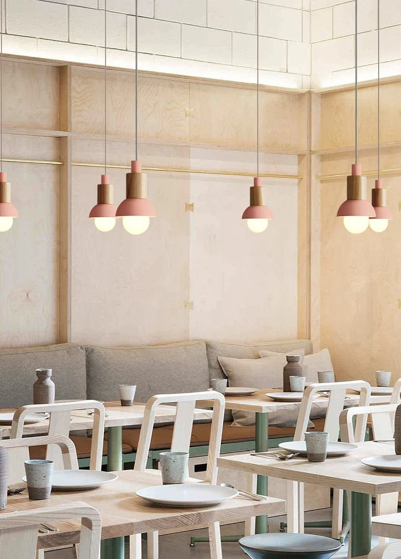 Astrid Metal And Wood Pendant Lights From Euroselle