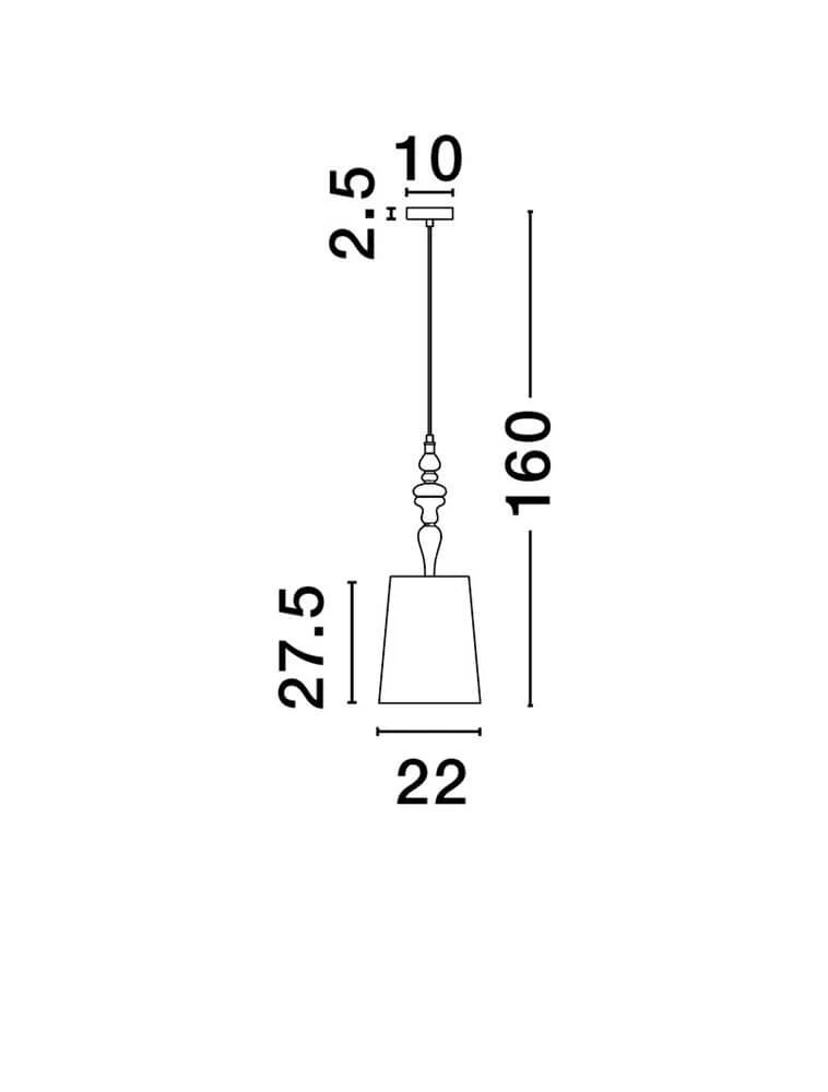 Damo Pendelleuchte Ø 22cm