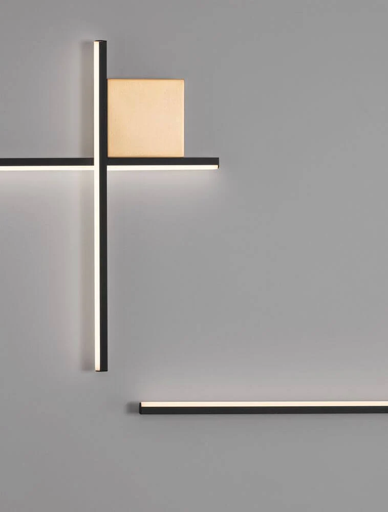 Cross LED Wandleuchte 50cm 2-flammig 2700K