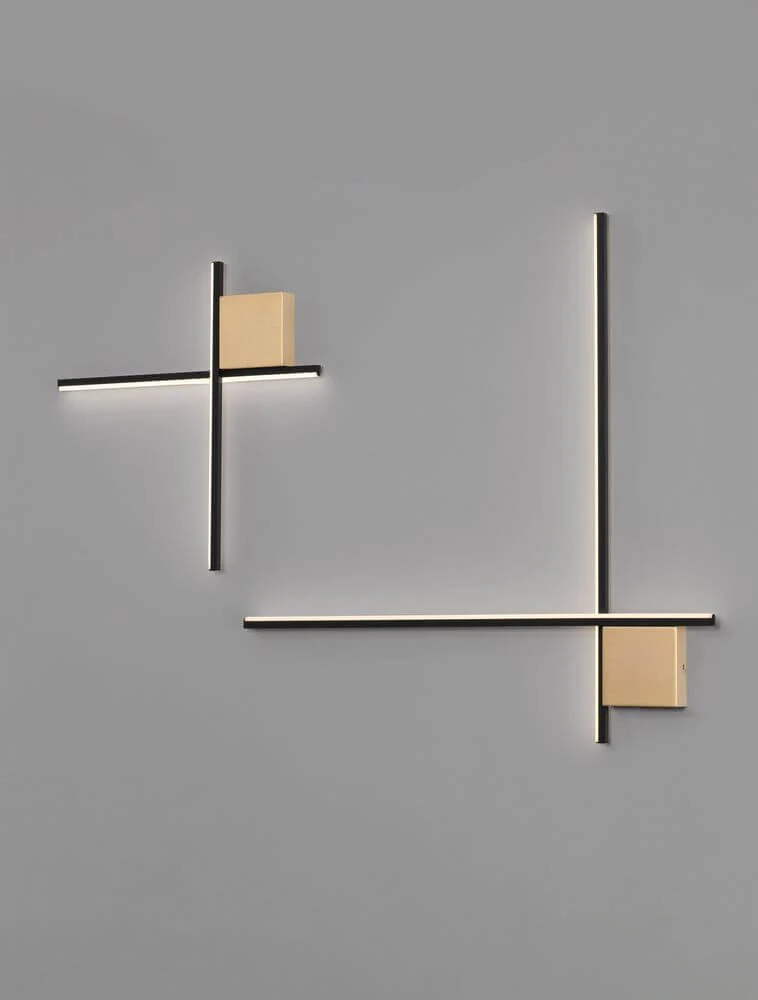 Cross LED Wandleuchte 50cm 2-flammig 2700K