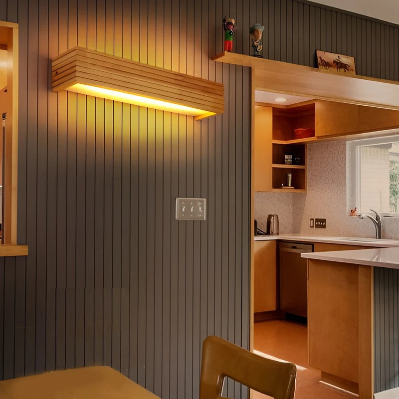 GlowWood Rectangular Waterproof LED Nordic Wall Lamp With Mirror Lighting By Euroselle