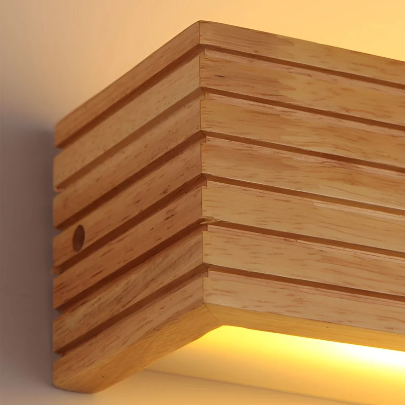 GlowWood Rectangular Waterproof LED Nordic Wall Lamp With Mirror Lighting By Euroselle
