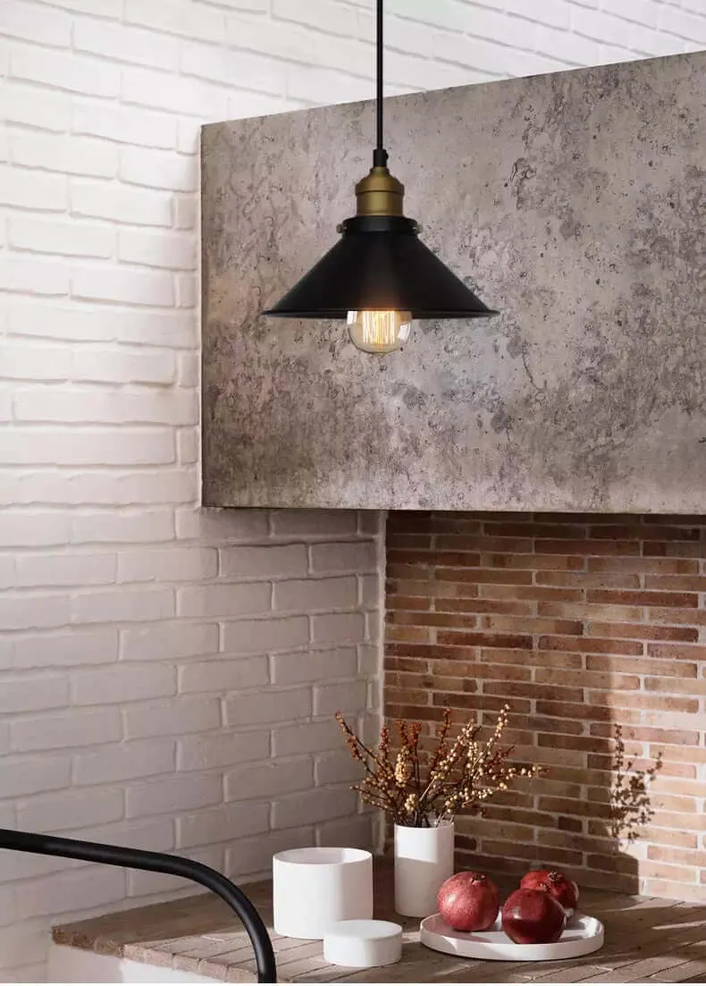 Rivelle Brass Cone Pendant Light From Euroselle Collection