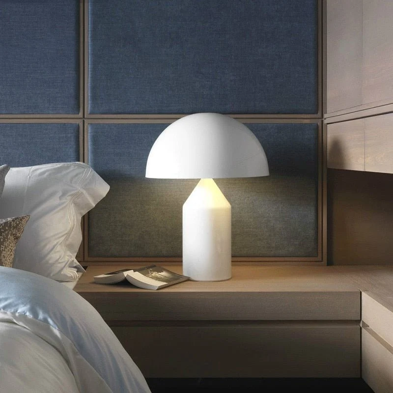 Euroselle Nordic Mushroom Table Lamp With Gold Finish