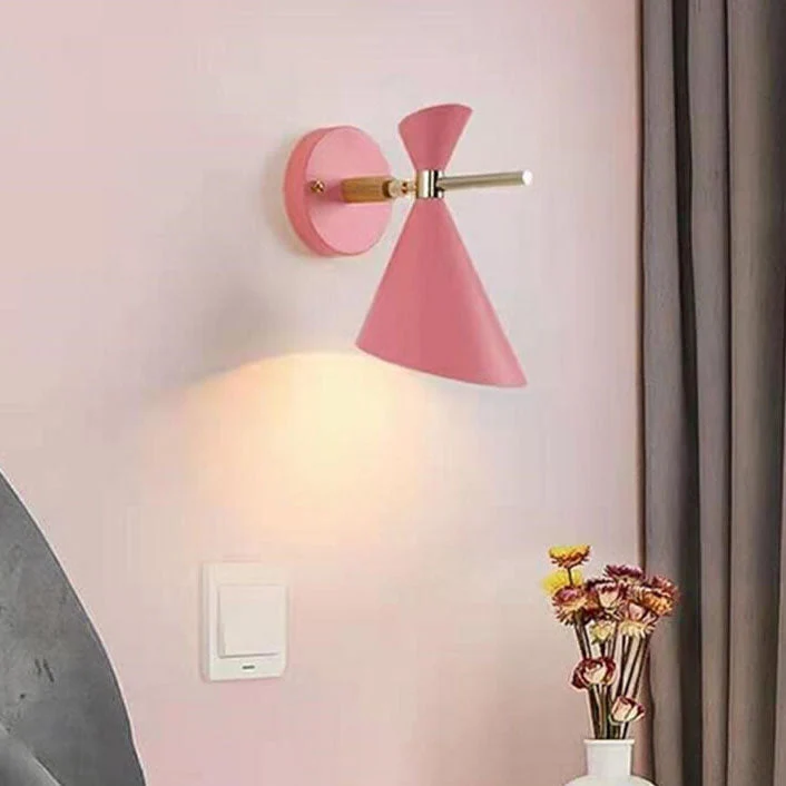 NordicGlow Simple Nordic Wall Light With Horn Shade Euroselle