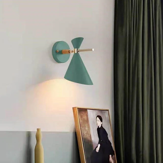 NordicGlow Simple Nordic Wall Light With Horn Shade Euroselle