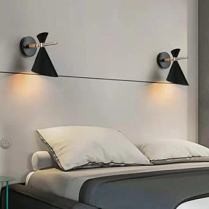 NordicGlow Simple Nordic Wall Light With Horn Shade Euroselle