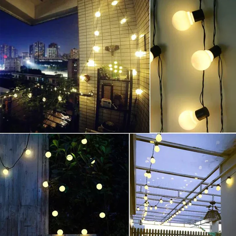 Euroselle GardenLumina Outdoor Garland Light For Patios And Gardens