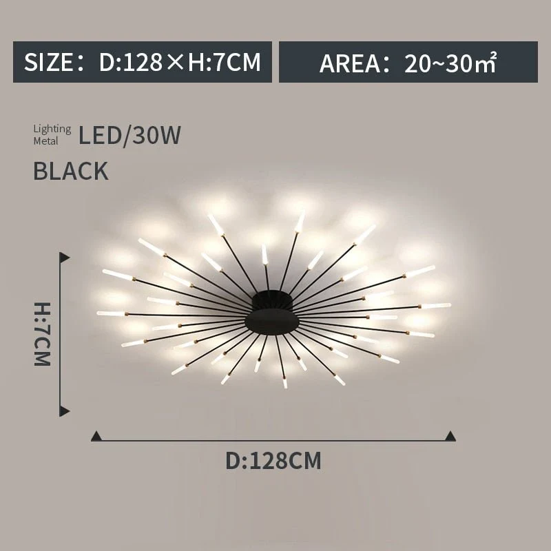 Euroselle Modern Crystal Ceiling Light With Universal Design For Any Room