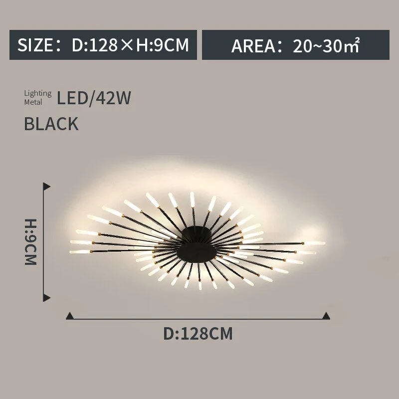 Euroselle Modern Crystal Ceiling Light With Universal Design For Any Room